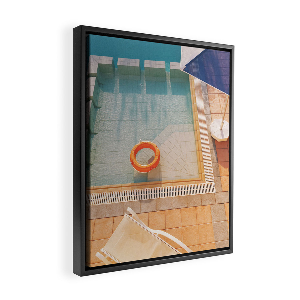 Swimming Pool Framed Canvas Print Gallery Image 2