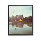 The Lake Framed Canvas Print Gallery Image 8