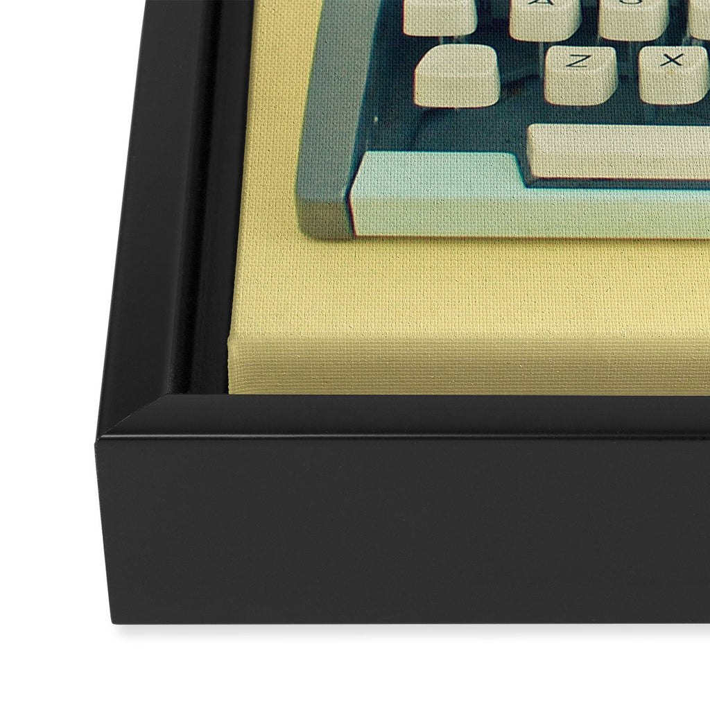 The Typewriter Framed Canvas Print Gallery Image 3