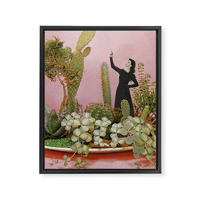 The Wonders of Cactus Island Framed Canvas Print Gallery Image 1