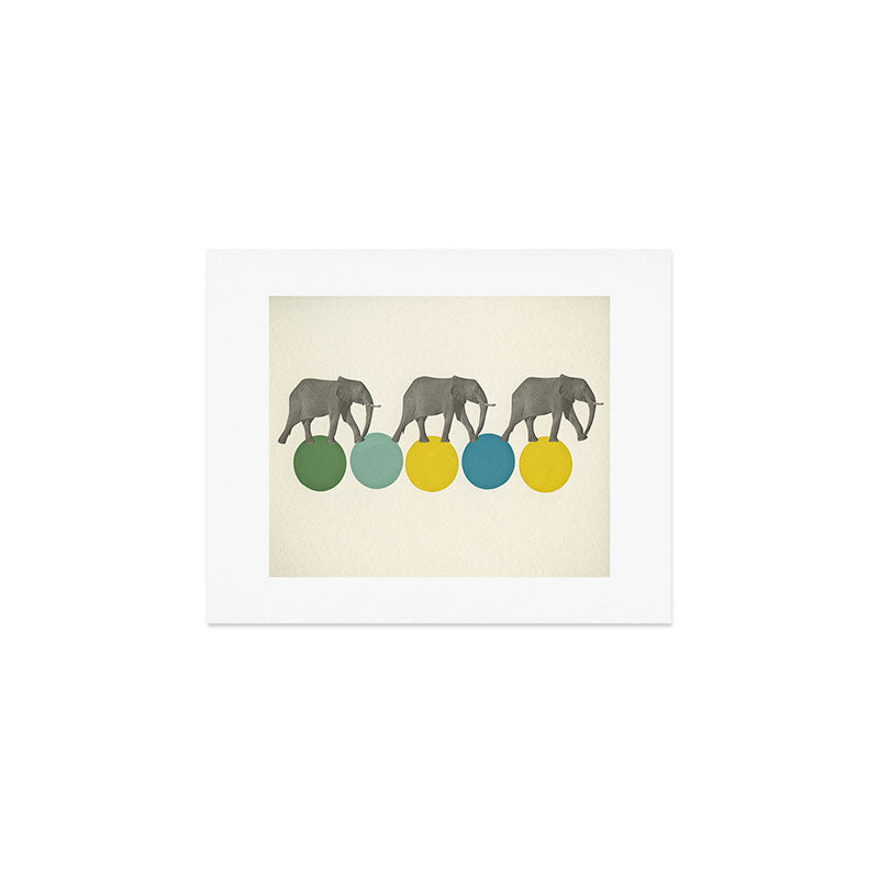 Travelling Elephants Art Print Gallery Image 1