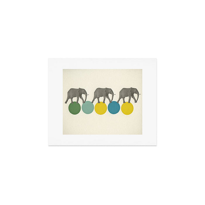 Travelling Elephants Art Print Gallery Image 1
