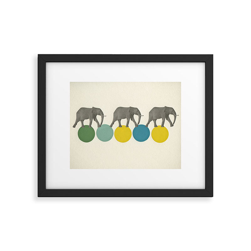 Travelling Elephants Framed Art Print Gallery Image 4