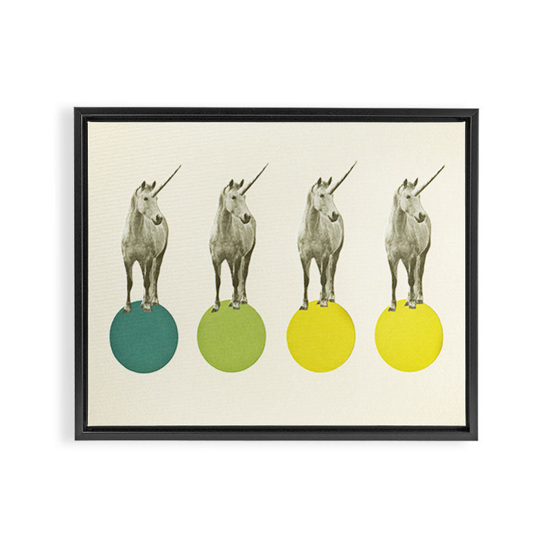 Unicorn Parade Framed Canvas Print Gallery Image 2