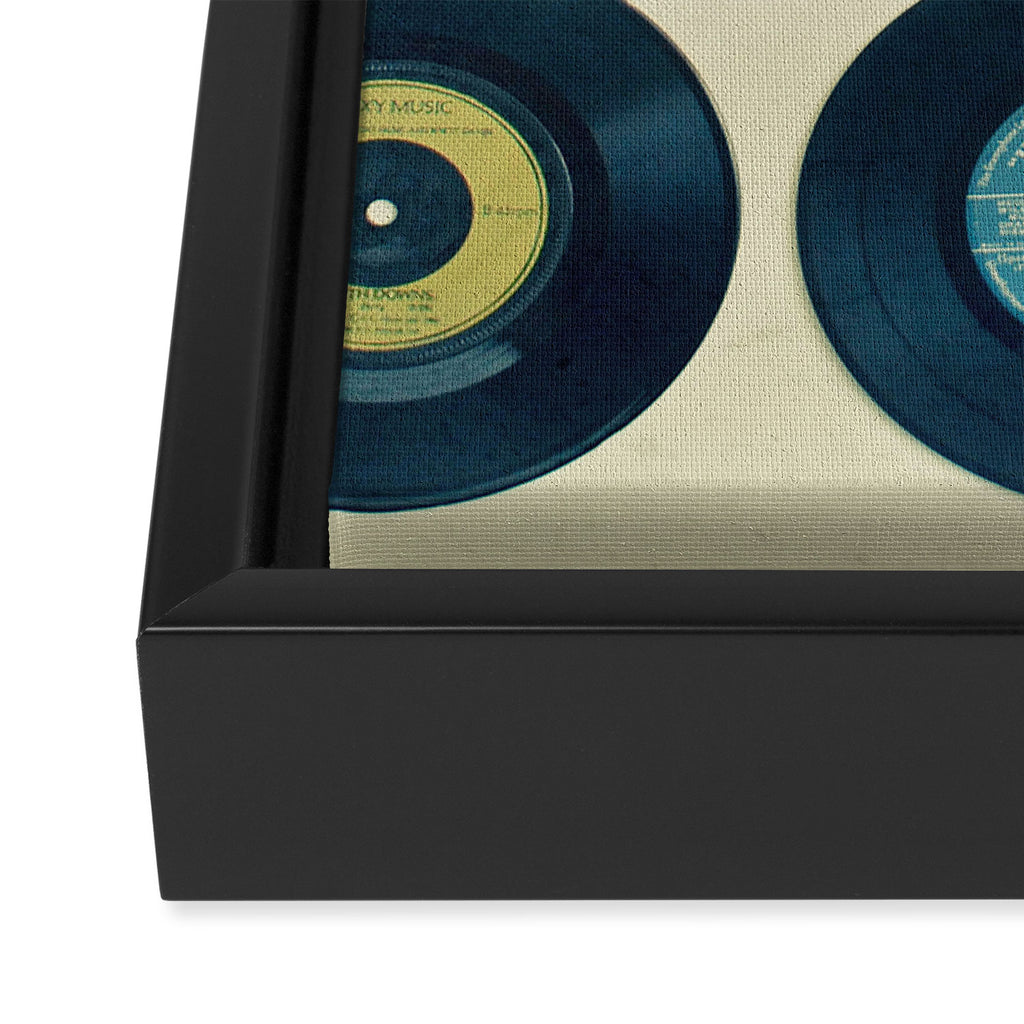 Vinyl Collection Framed Canvas Print Gallery Image 3