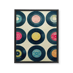 Vinyl Collection Framed Canvas Print Gallery Image 8