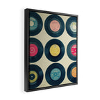 Vinyl Collection Framed Canvas Print Gallery Image 2