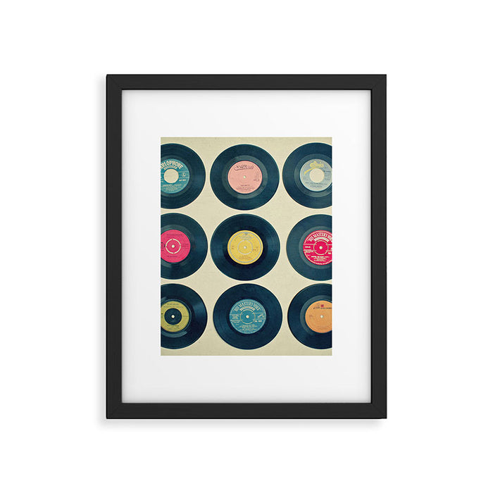 Vinyl Collection Framed Art Print Gallery Image 1