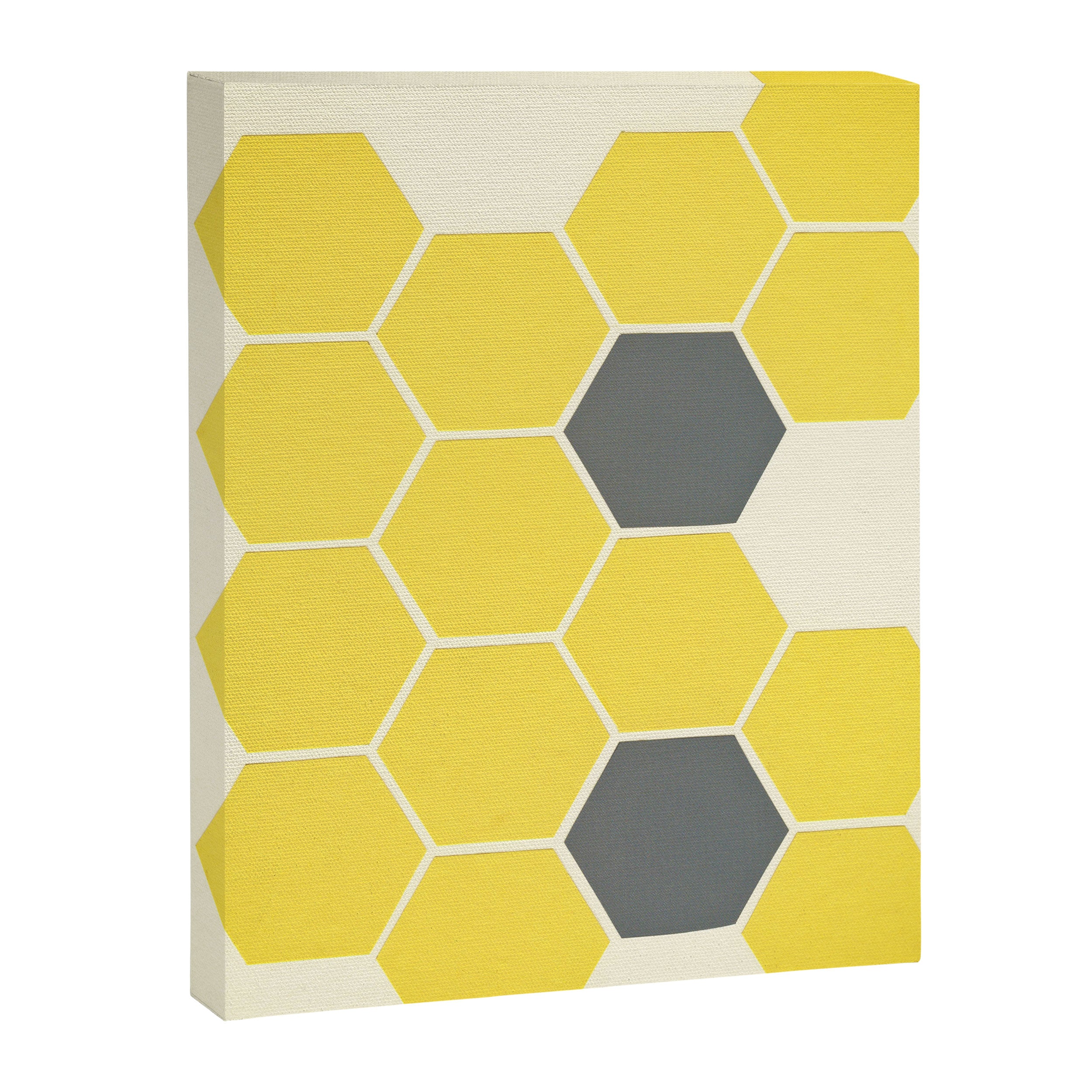 Yellow Honeycomb Canvas Print Gallery Image 6