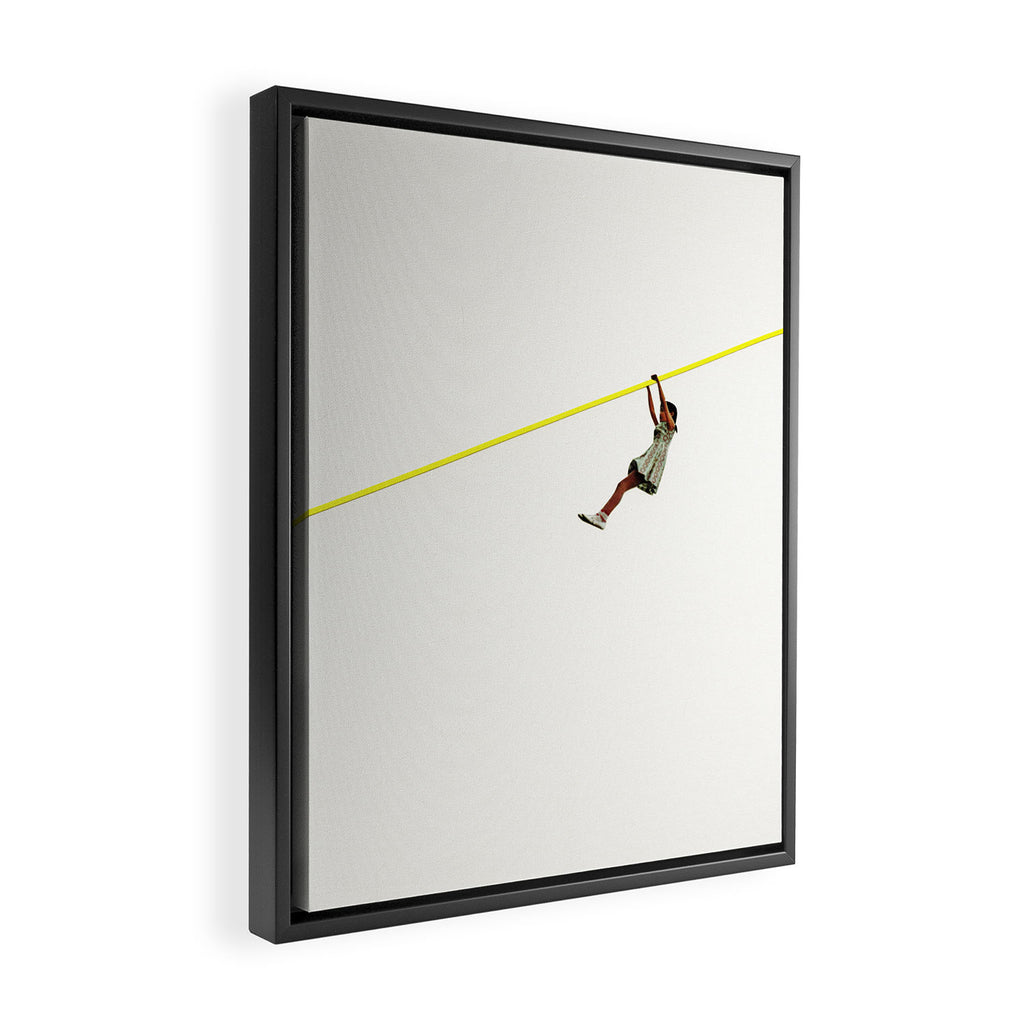 Zip Wire Framed Canvas Print Gallery Image 2