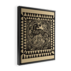 Botanical Wolf Framed Canvas Print Gallery Image 2