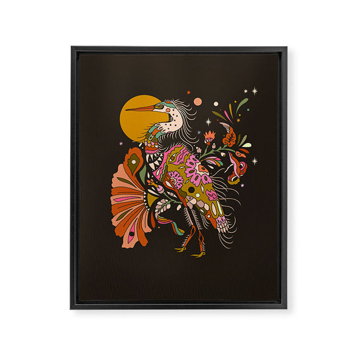 Crane Framed Canvas Print Gallery Image 1
