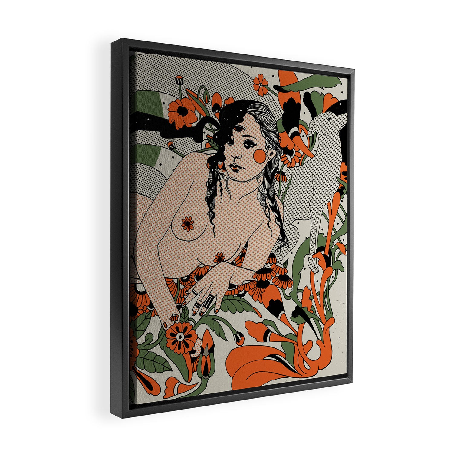 Damn, girl Framed Canvas Print Gallery Image 2