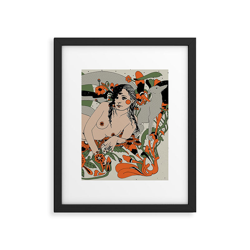 Damn, girl Framed Art Print Gallery Image 5