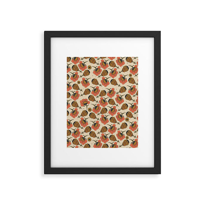 Day By Day Pattern  Framed Art Print Gallery Image 1