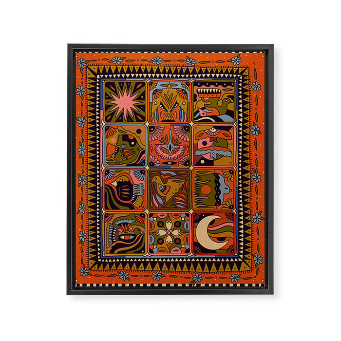 Flock Framed Canvas Print Gallery Image 1