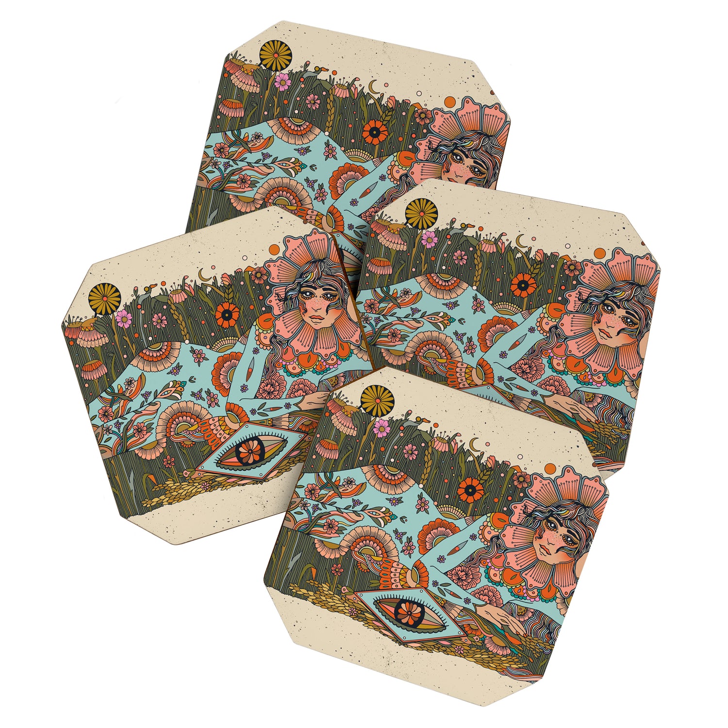 Flowerbed Coaster Gallery Image 1