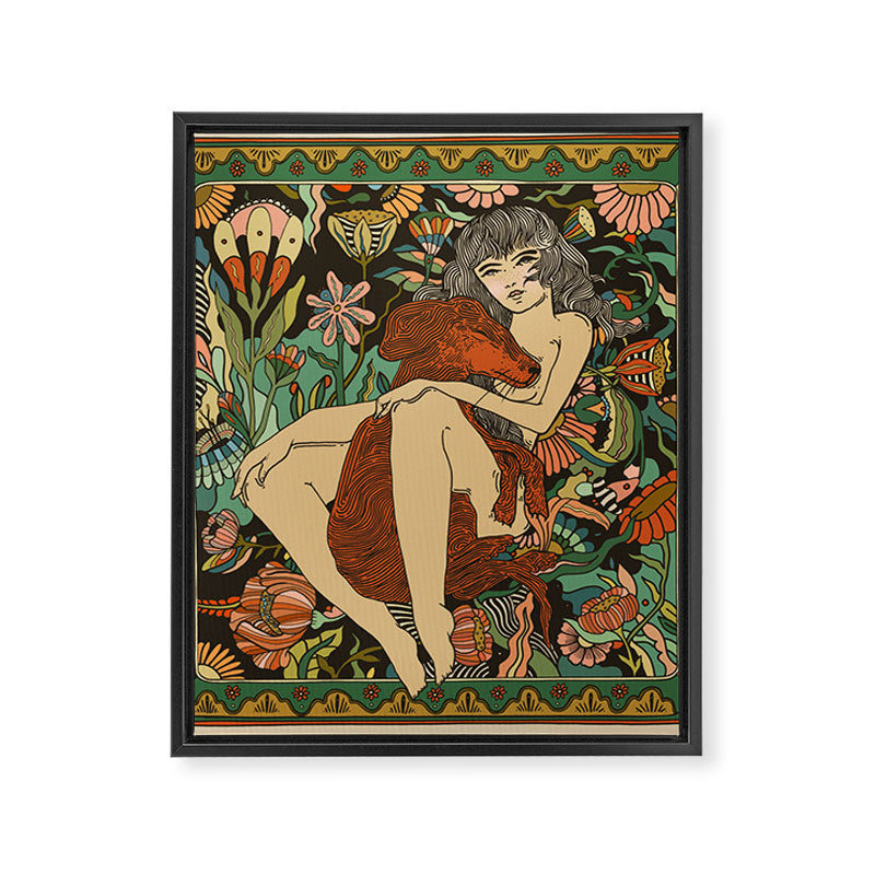 Girl's Best Friend Framed Canvas Print Gallery Image 8