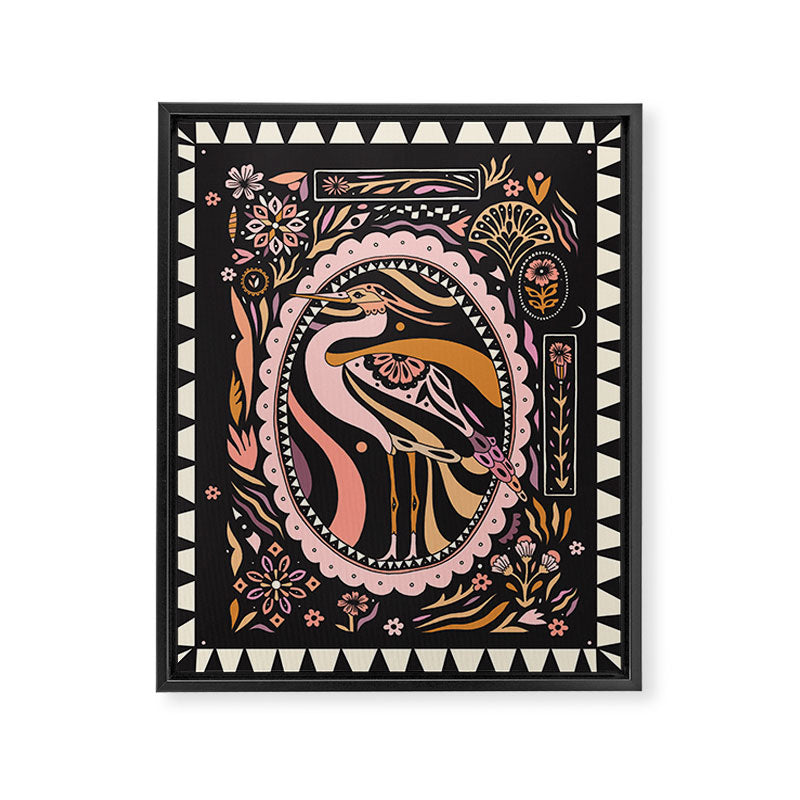 Heron Framed Canvas Print Gallery Image 6