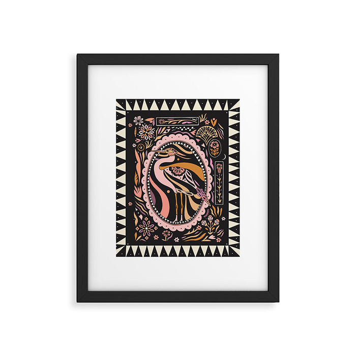Heron Framed Art Print Gallery Image 1