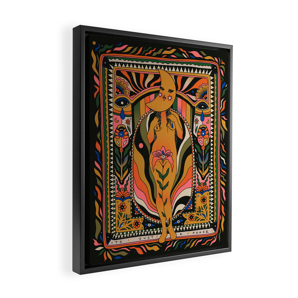 Just A Phase Framed Canvas Print Gallery Image 2