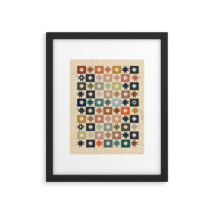 Kaleidoscope Star PTRN Framed Art Print Gallery Image 1