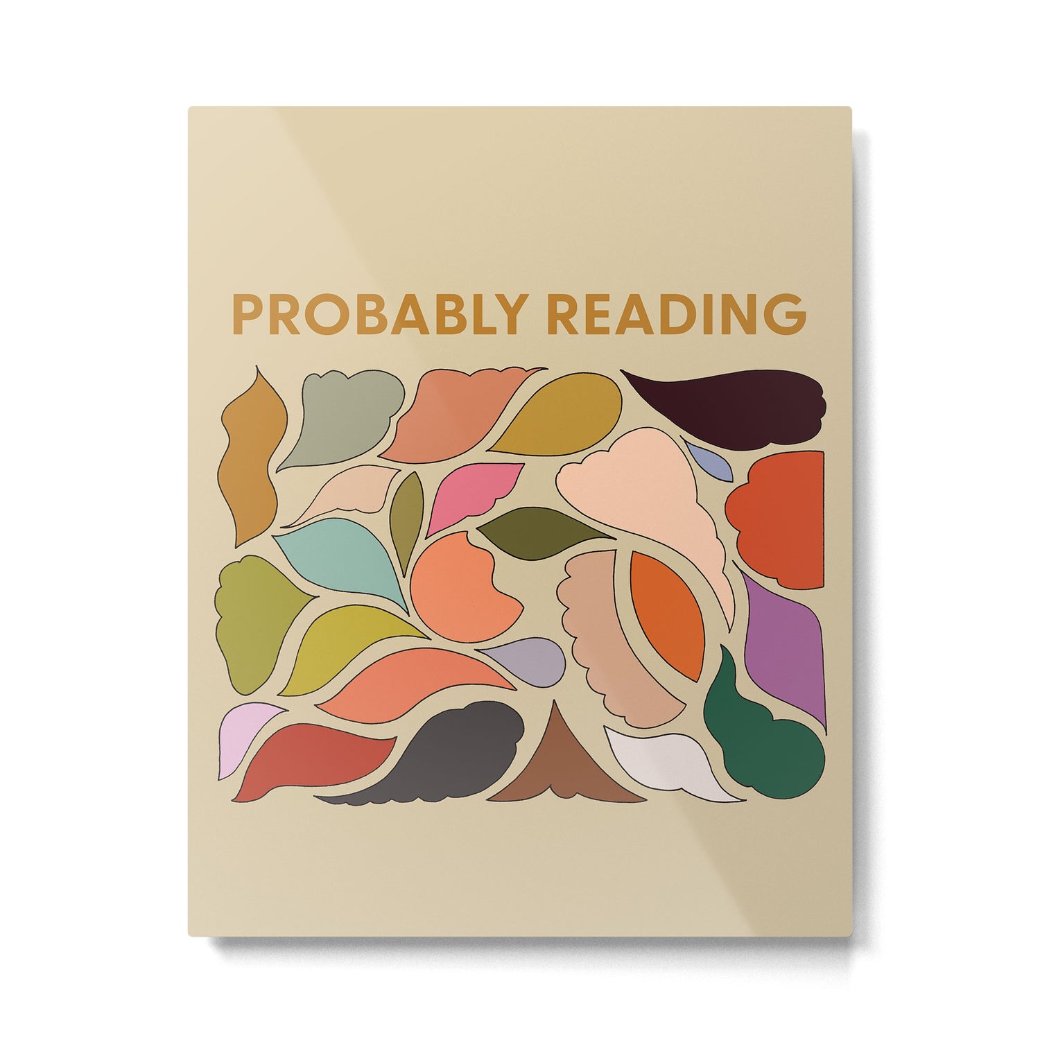 Probably Reading Metal Print Gallery Image 6