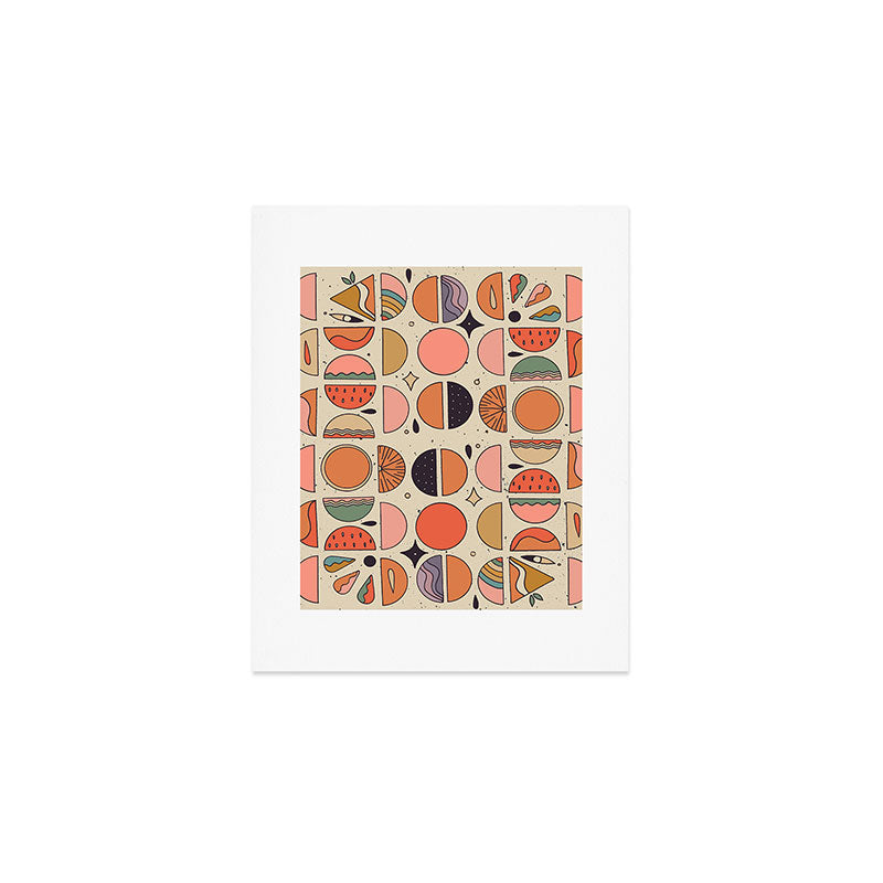 Retro Fruits Art Print Gallery Image 1
