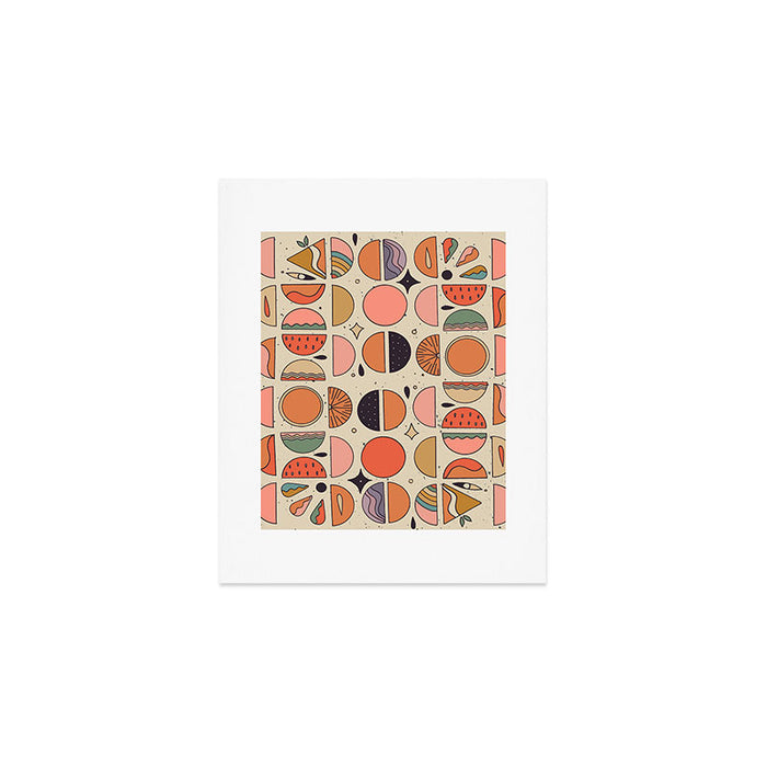 Retro Fruits Art Print Gallery Image 1