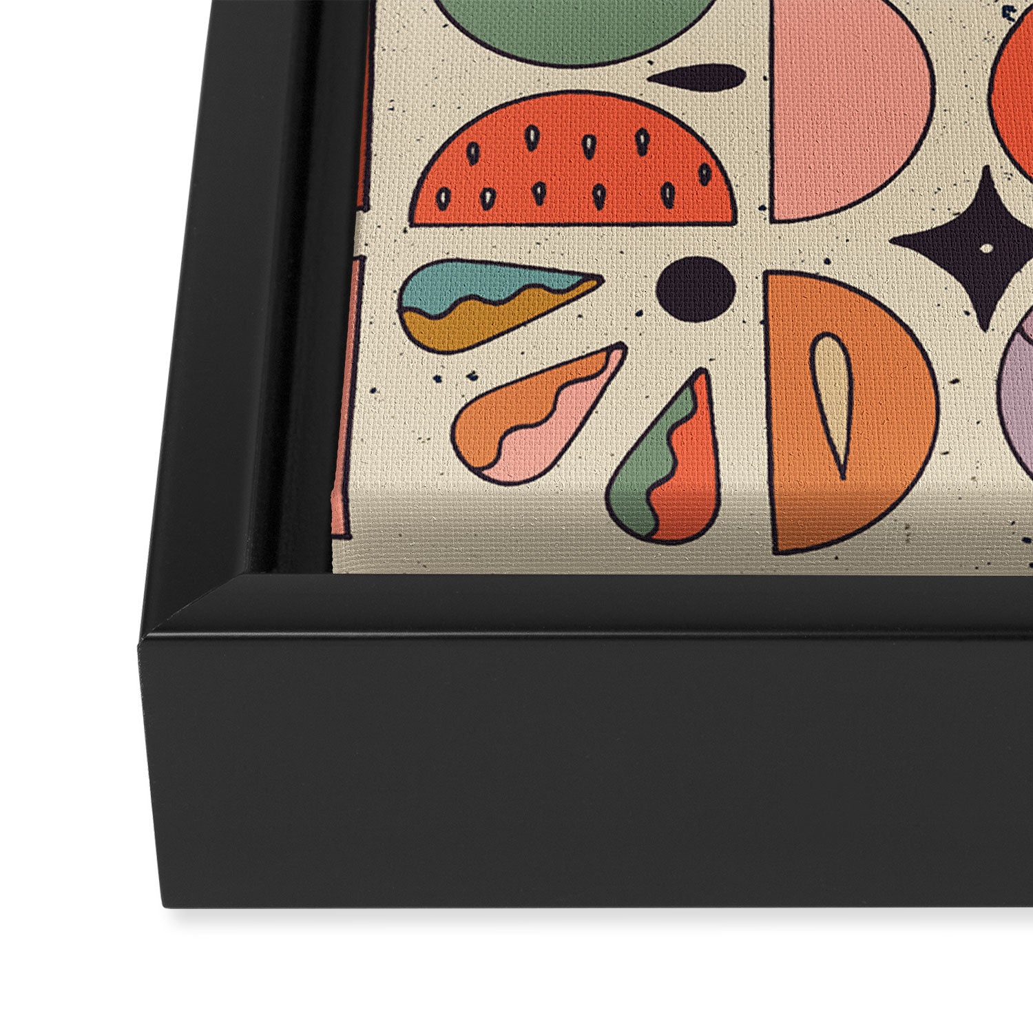 Retro Fruits Framed Canvas Print Gallery Image 3
