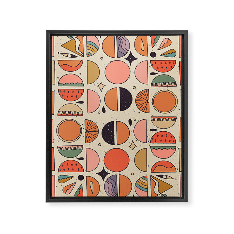 Retro Fruits Framed Canvas Print Gallery Image 6