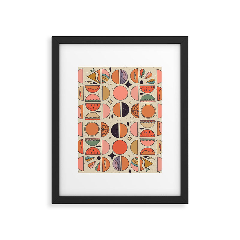 Retro Fruits Framed Art Print Gallery Image 5