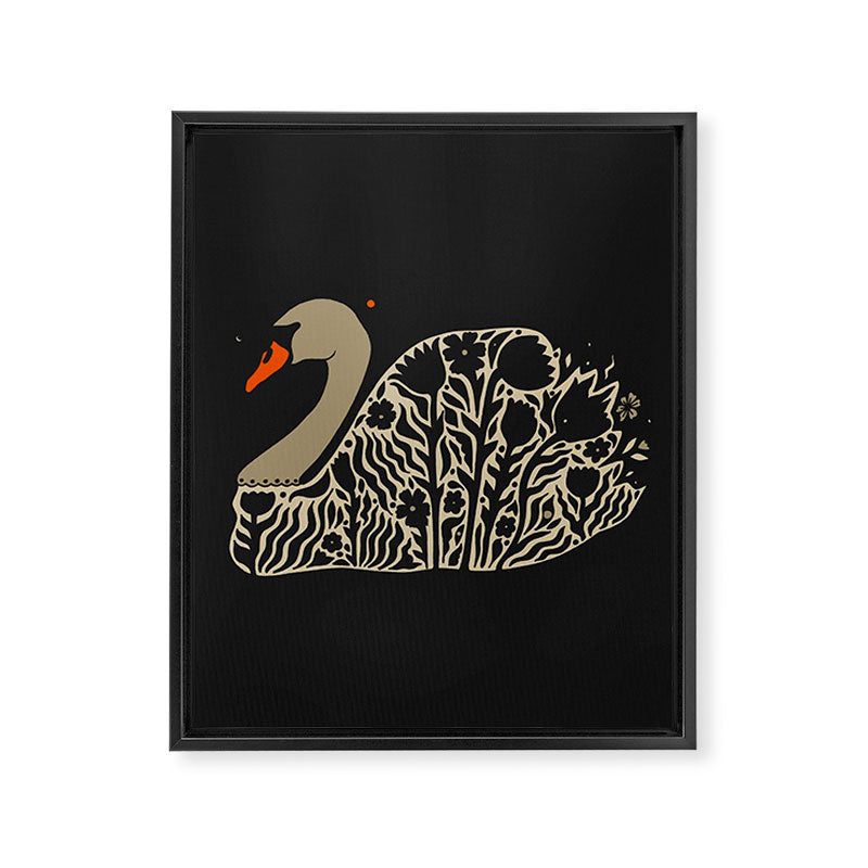 Swan Framed Canvas Print Gallery Image 6