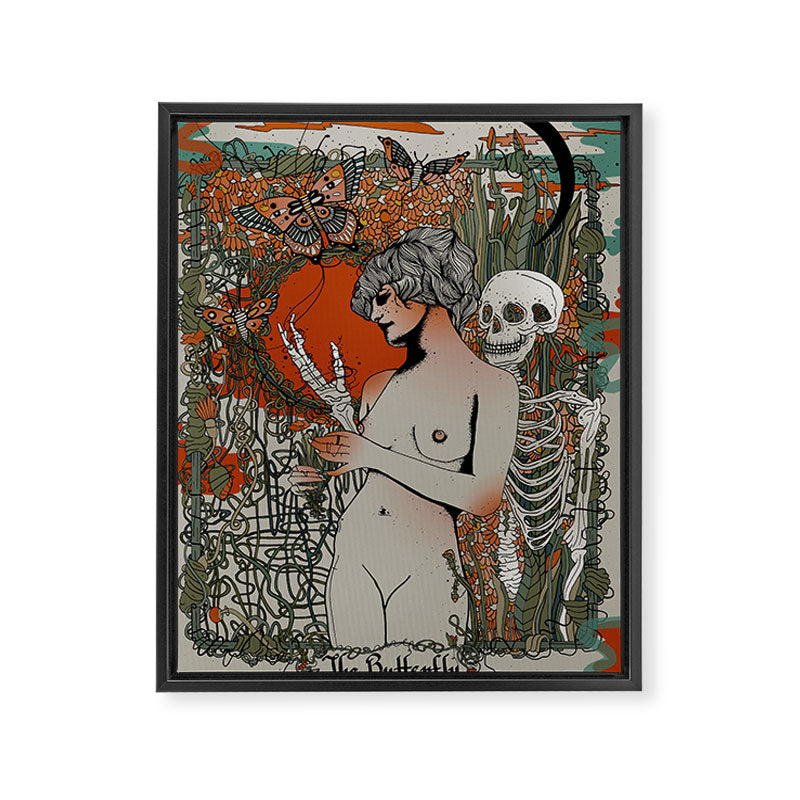 The Butterfly Framed Canvas Print Gallery Image 6