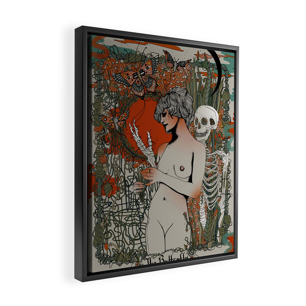 The Butterfly Framed Canvas Print Gallery Image 2