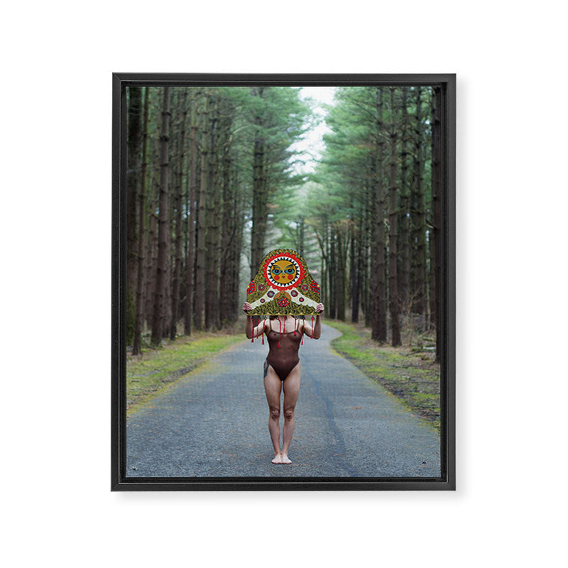 "The Veil" Mask II Framed Canvas Print Gallery Image 6