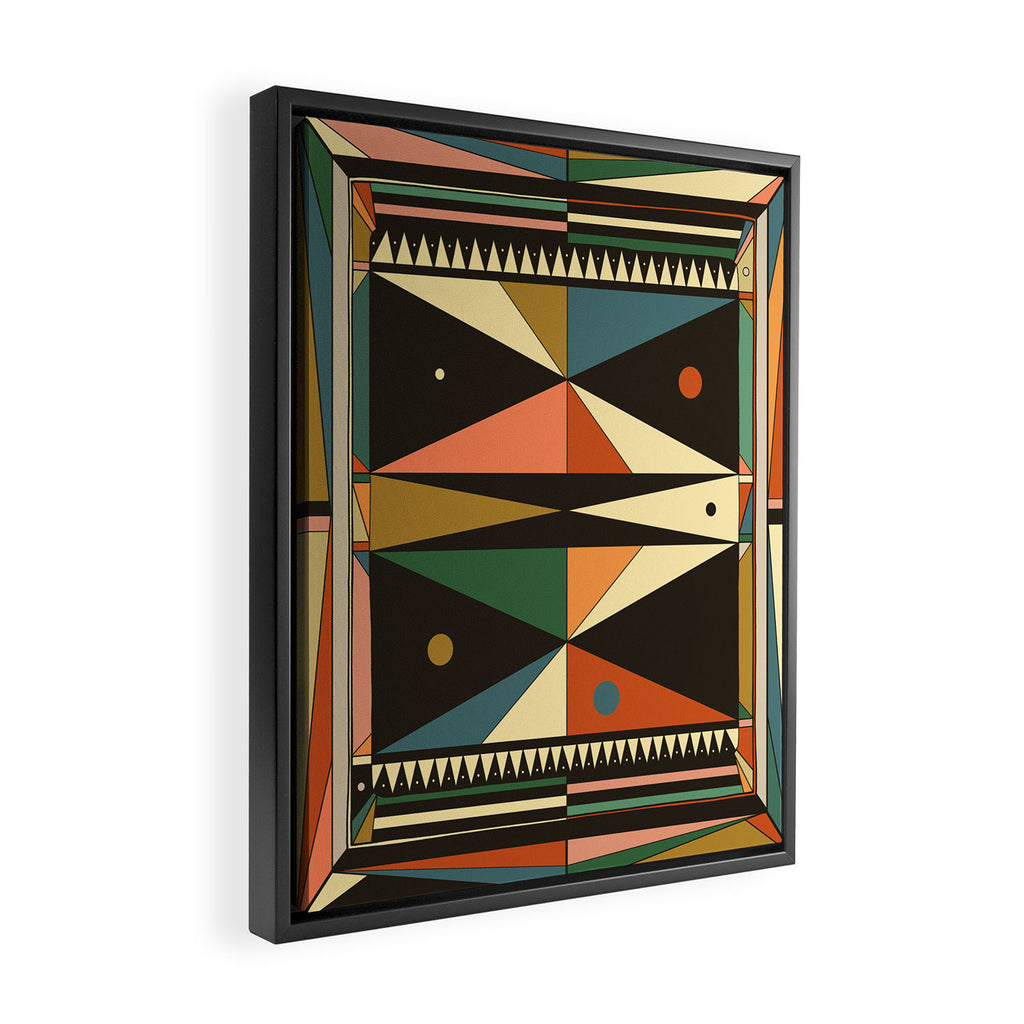 The Vintage Stripe Framed Canvas Print Gallery Image 2
