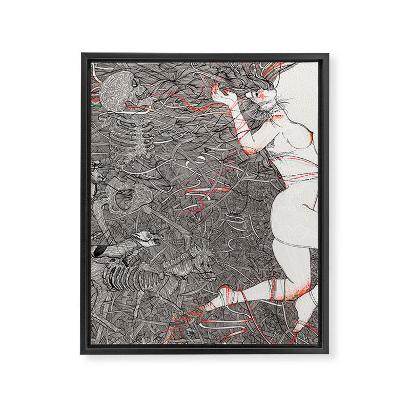 Wild We Are Beasts Framed Canvas Print Gallery Image 8