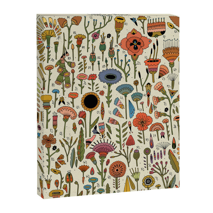 Wildflower Chart Canvas Print Gallery Image 1