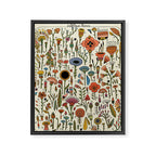 Wildflower Chart Framed Canvas Print Gallery Image 8