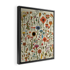 Wildflower Chart Framed Canvas Print Gallery Image 2