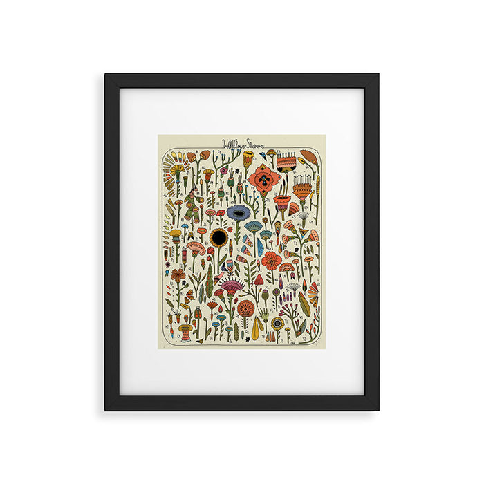Wildflower Chart Framed Art Print Gallery Image 1