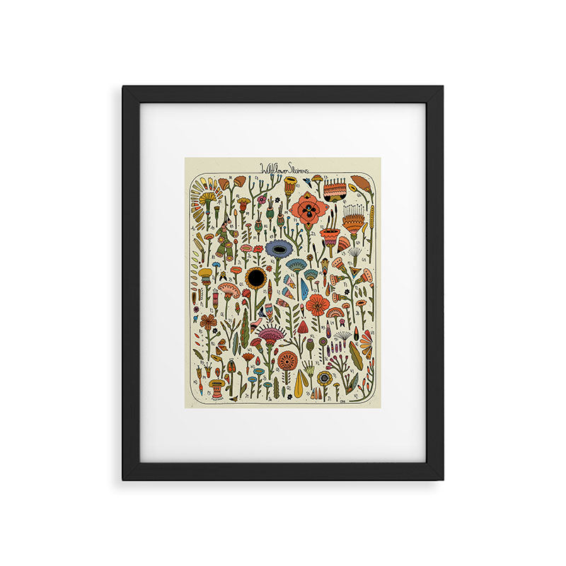 Wildflower Chart Framed Art Print Gallery Image 6