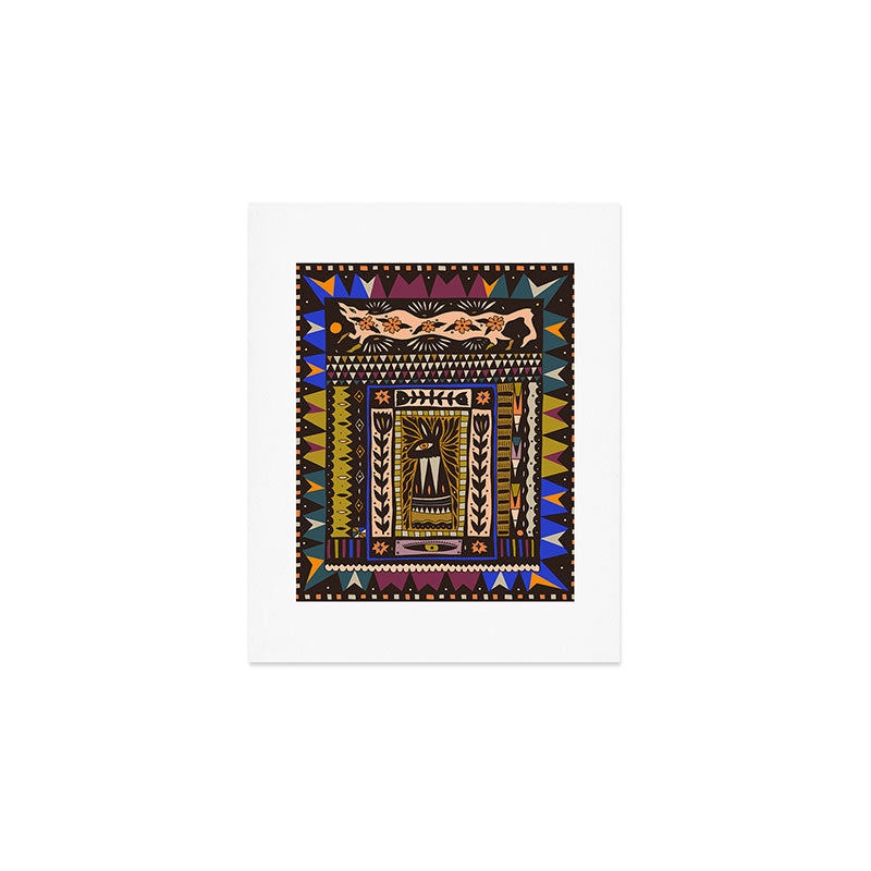 Wolf and The Rabbit Art Print Gallery Image 1