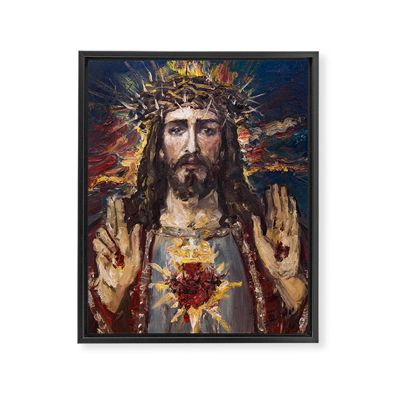 Cor Jesu Sacratissimum XIII Framed Canvas Print Gallery Image 6