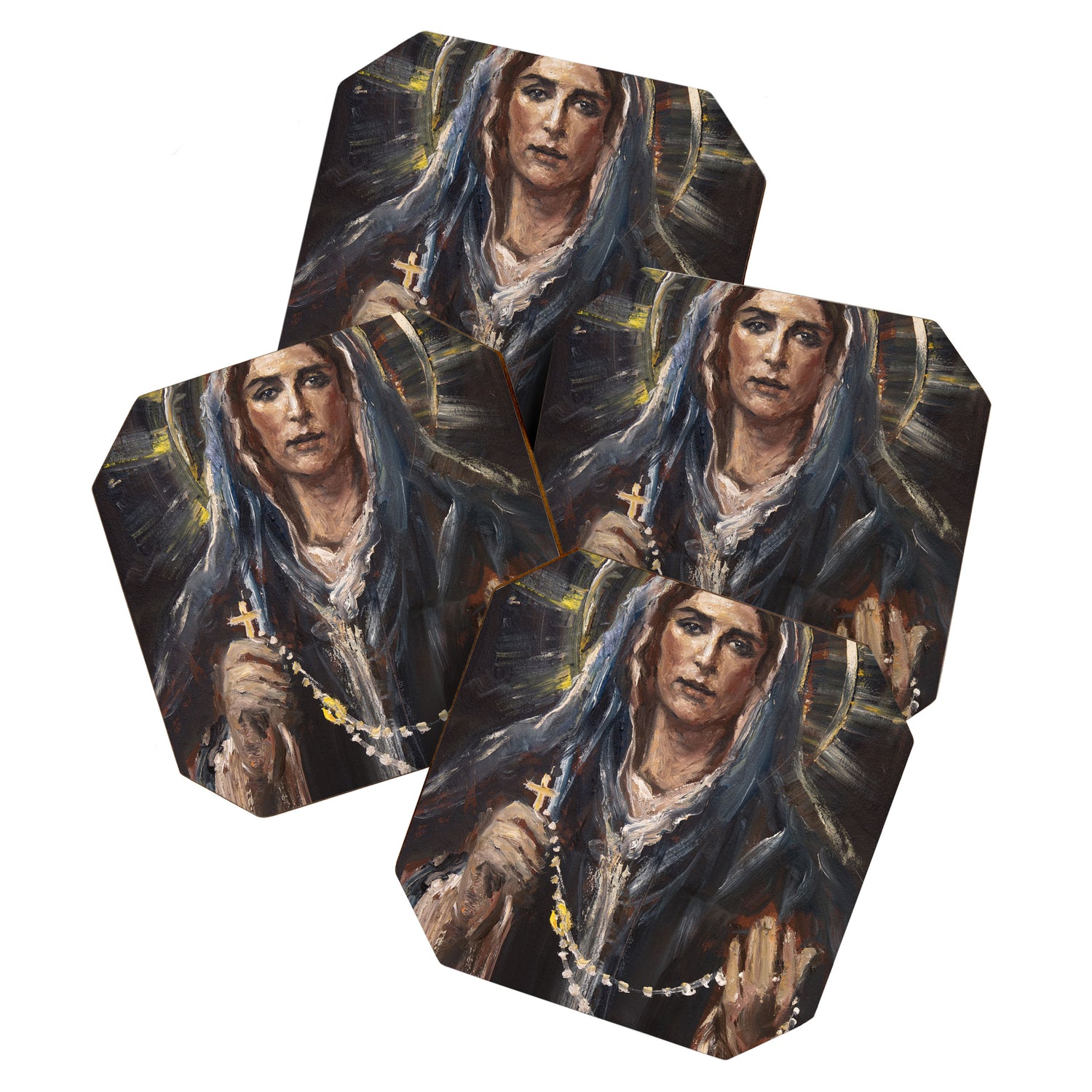 Mother of the Holy Rosary Coaster Gallery Image 1