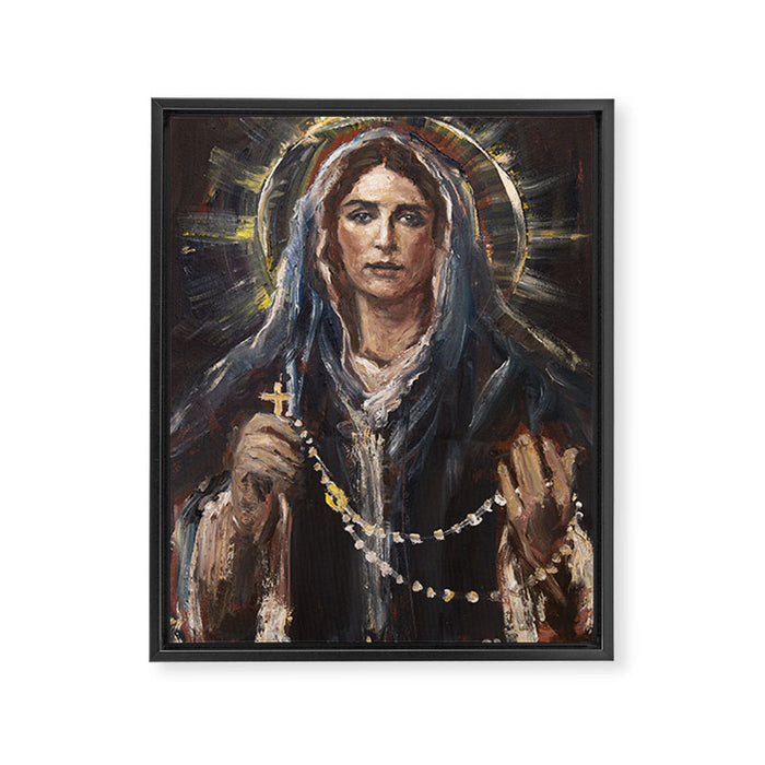Mother of the Holy Rosary Framed Canvas Print Gallery Image 1