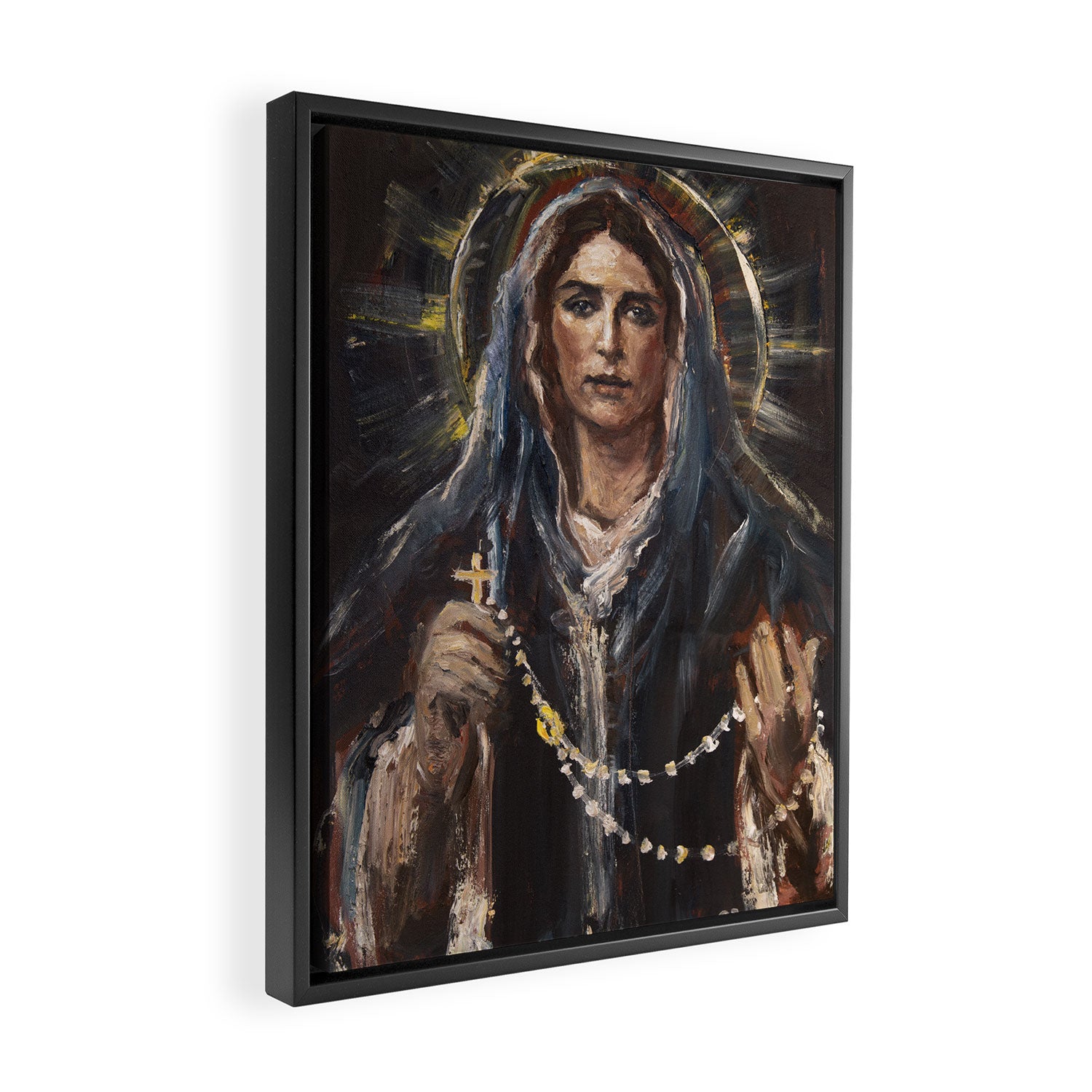 Mother of the Holy Rosary Framed Canvas Print Gallery Image 2
