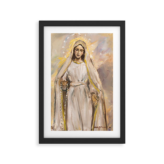 Regina Sacratissimi Rosarii Framed Art Print Gallery Image 1