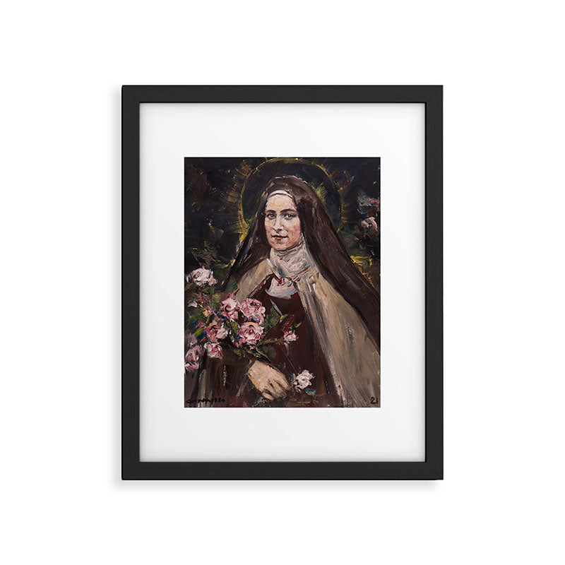 Roses de la Passion. St. Théresè of Lisieux Framed Art Print Gallery Image 5